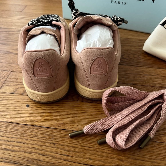 LANVIN SUEDE CURB LITE SNEAKERS - Picture 12 of 12